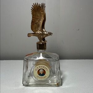 Vintage Old Hickory Bourbon Whiskey Bottle Decanter with Eagle Cap Rare